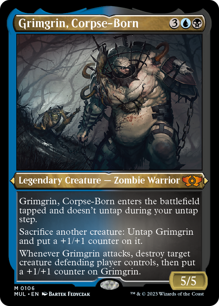 Grimgrin, Corpse-Born (Foil Etched) [Multiverse Legends] | Devastation Store