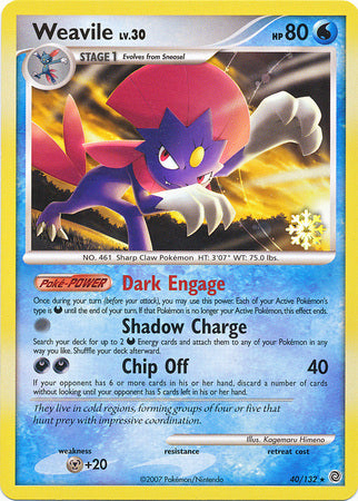 Weavile (40/132) [Countdown Calendar Promos] | Devastation Store