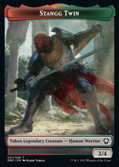 Soldier // Stangg Twin Double-sided Token [Dominaria United Tokens] | Devastation Store