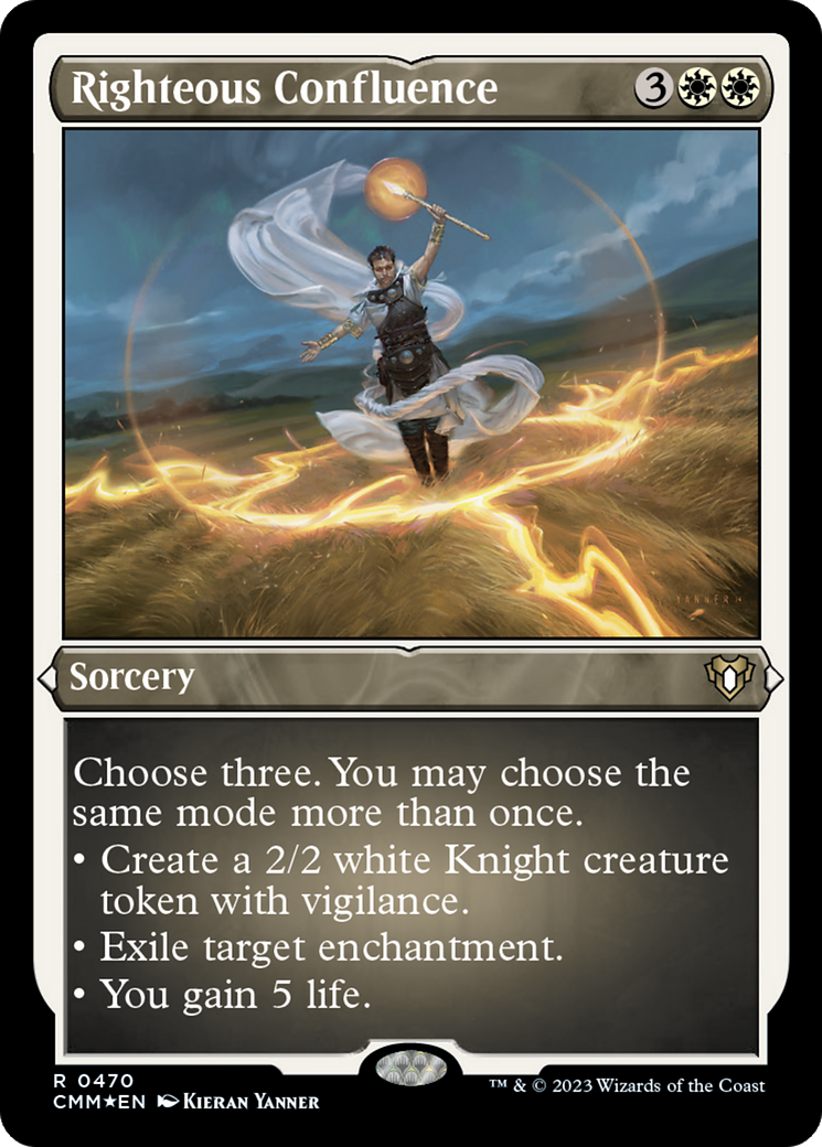 Righteous Confluence (Foil Etched) [Commander Masters] | Devastation Store