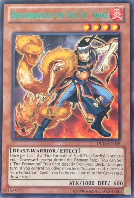 Brotherhood of the Fire Fist - Snake (Green) [DL18-EN009] Rare | Devastation Store