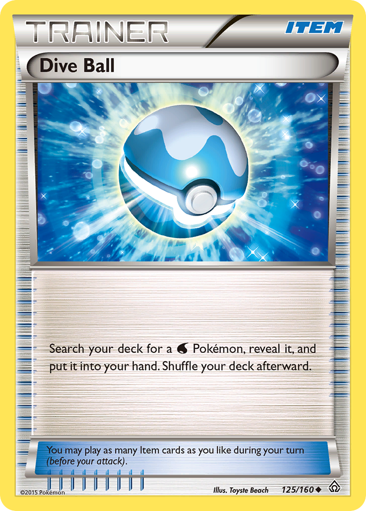 Dive Ball (125/160) [XY: Primal Clash] | Devastation Store