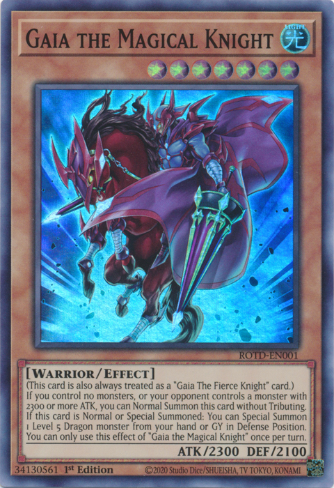 Gaia the Magical Knight [ROTD-EN001] Super Rare | Devastation Store