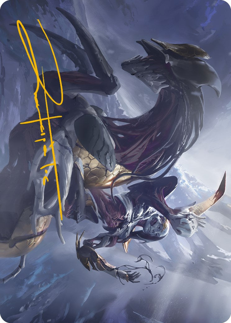 Ria Ivor, Bane of Bladehold Art Card (Gold-Stamped Signature) [Phyrexia: All Will Be One Art Series] | Devastation Store