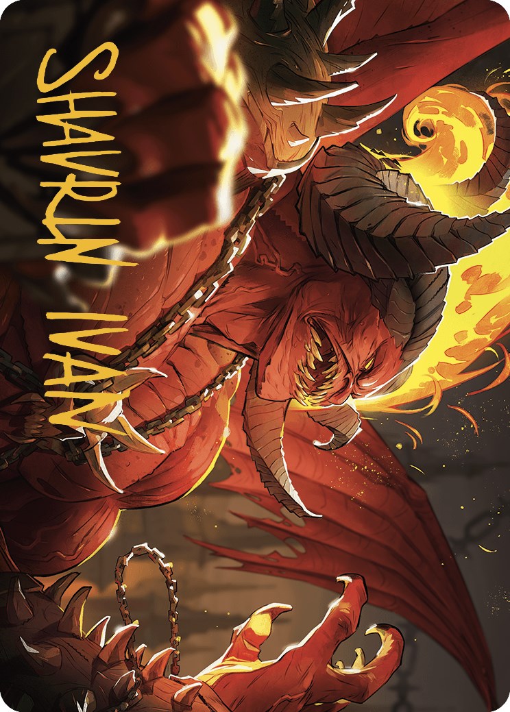 Rakdos, Patron of Chaos Art Card (45/49) (Gold-Stamped Signature) [Murders at Karlov Manor Art Series] | Devastation Store
