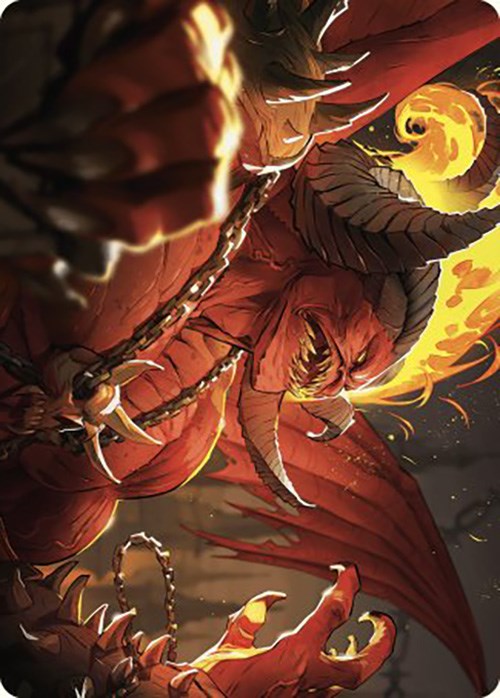 Rakdos, Patron of Chaos Art Card (45/49) [Murders at Karlov Manor Art Series] | Devastation Store