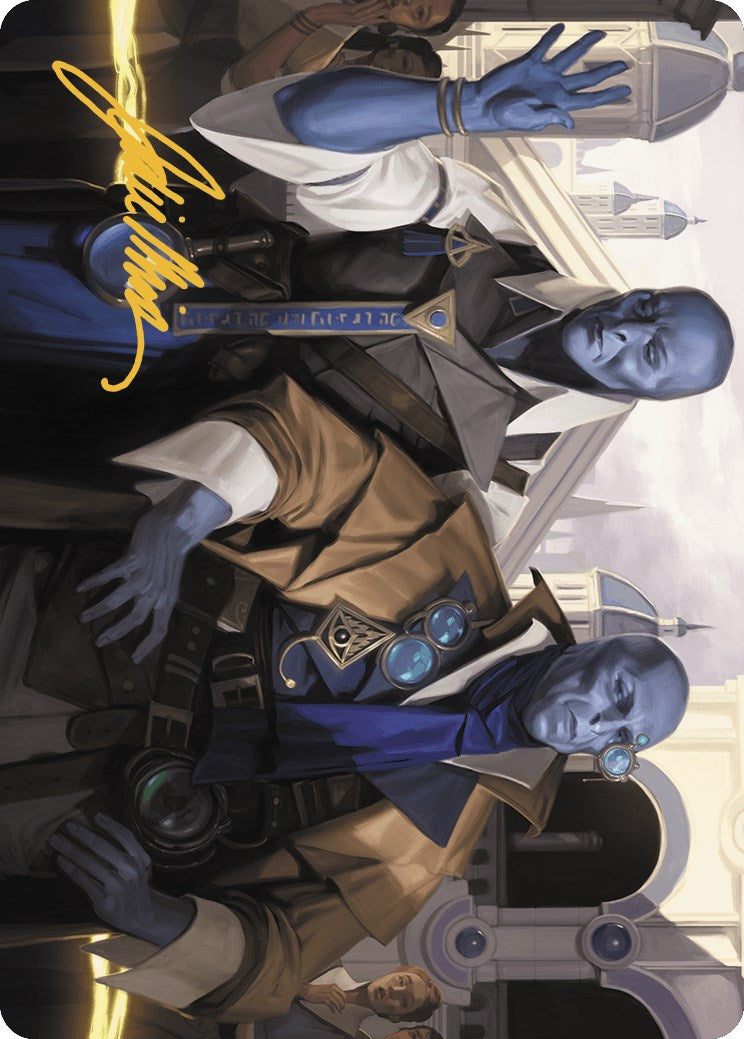 Hotshot Investigators Art Card (Gold-Stamped Signature) [Murders at Karlov Manor Art Series] | Devastation Store