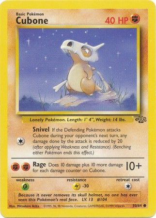 Cubone (50/64) [Jungle Unlimited] | Devastation Store