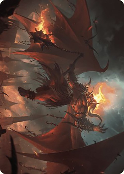 Rakdos, Patron of Chaos Art Card (22/49) [Murders at Karlov Manor Art Series] | Devastation Store