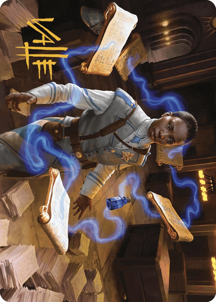 Case File Auditor Art Card (Gold-Stamped Signature) [Murders at Karlov Manor Art Series] | Devastation Store