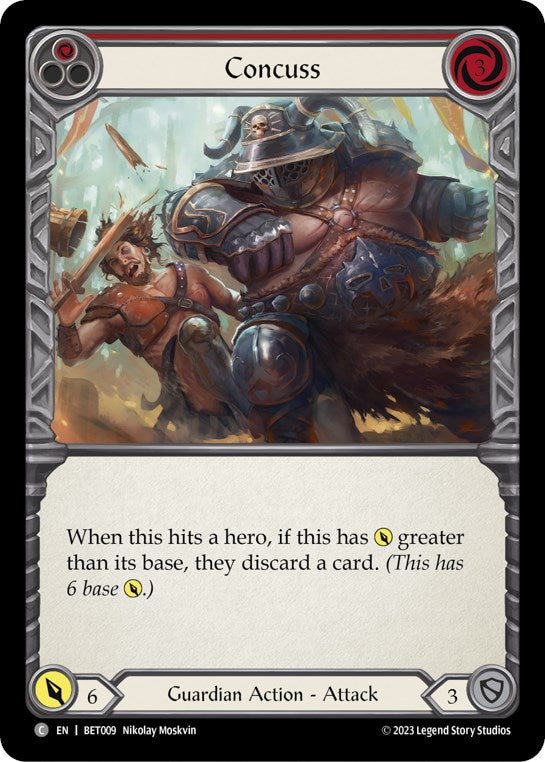 Concuss (Red) [BET009] (Heavy Hitters Betsy Blitz Deck) | Devastation Store