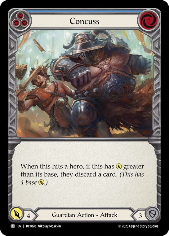 Concuss (Blue) [BET020] (Heavy Hitters Betsy Blitz Deck) | Devastation Store