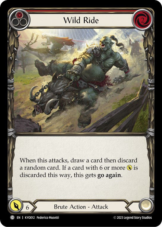 Wild Ride (Red) [KYO012] (Heavy Hitters Kayo Blitz Deck) | Devastation Store