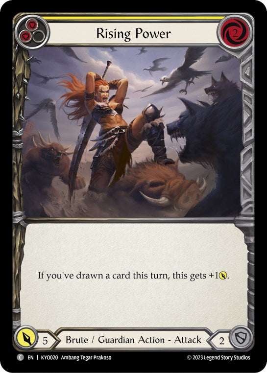 Rising Power (Yellow) [KYO020] (Heavy Hitters Kayo Blitz Deck) | Devastation Store