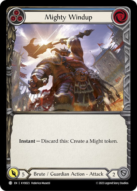 Mighty Windup (Blue) [KYO023] (Heavy Hitters Kayo Blitz Deck) | Devastation Store