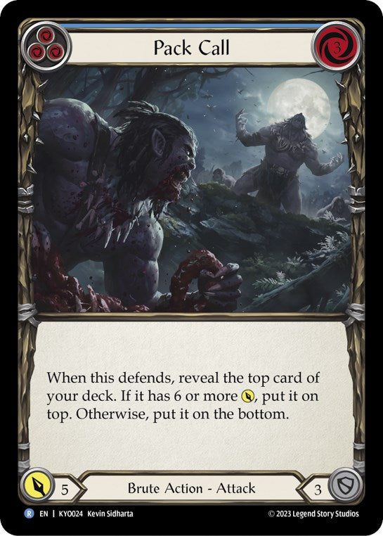 Pack Call (Blue) [KYO024] (Heavy Hitters Kayo Blitz Deck) | Devastation Store
