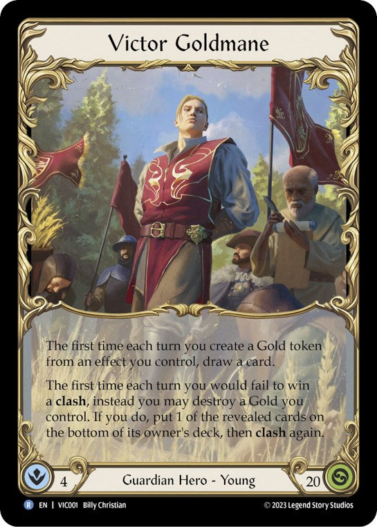 Victor Goldmane [VIC001] (Heavy Hitters Victor Blitz Deck)  Rainbow Foil | Devastation Store