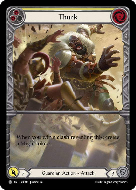Thunk (Yellow) [VIC018] (Heavy Hitters Victor Blitz Deck) | Devastation Store
