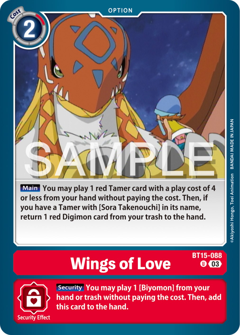 Wings of love [BT15-088] [Exceed Apocalypse] | Devastation Store