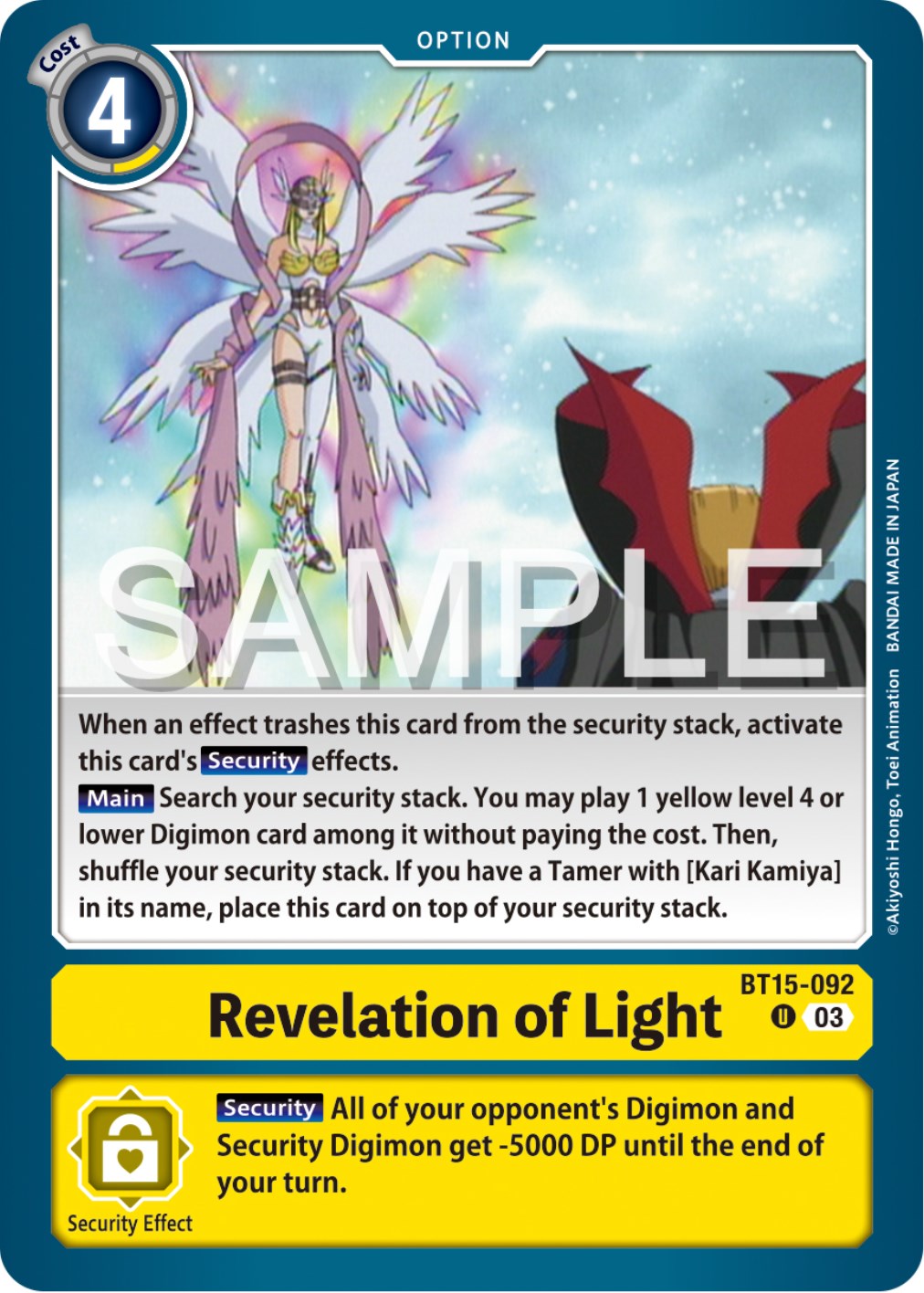 Revelation of Light [BT15-092] [Exceed Apocalypse] | Devastation Store