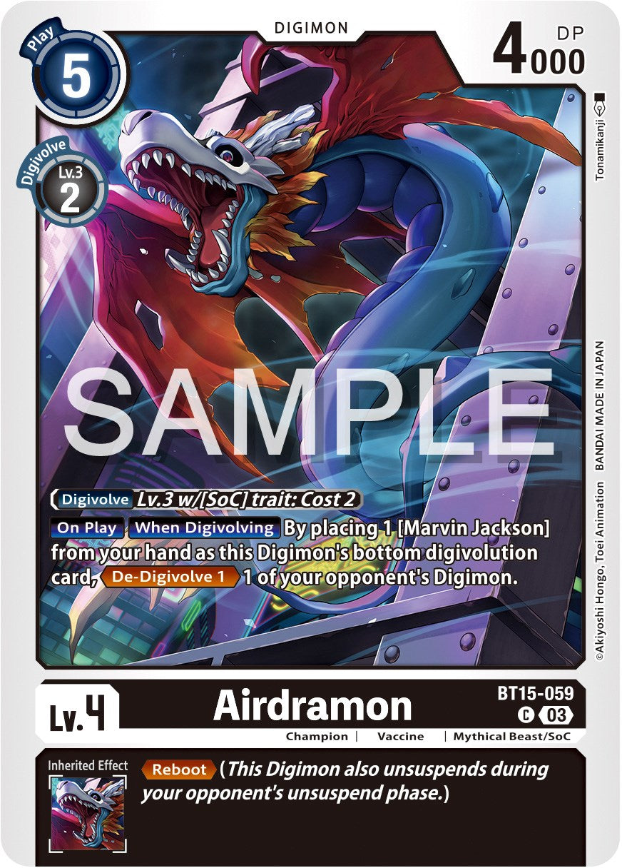 Airdramon [BT15-059] [Exceed Apocalypse] | Devastation Store