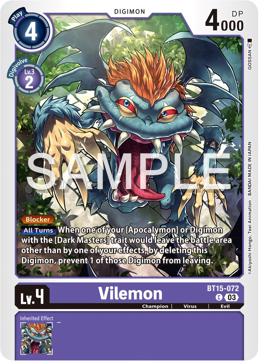 Vilemon [BT15-072] [Exceed Apocalypse] | Devastation Store
