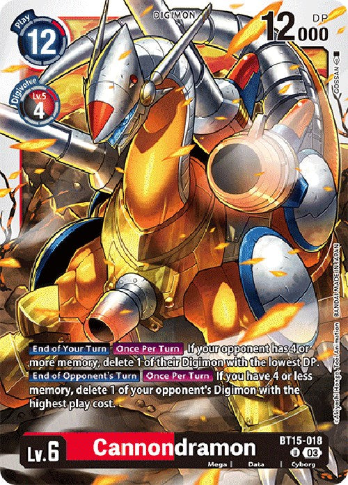 Cannondramon [BT15-018] [Exceed Apocalypse] | Devastation Store