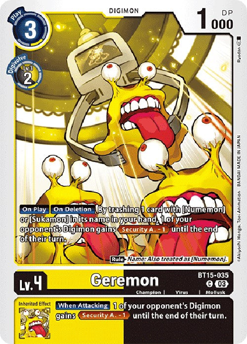 Geremon [BT15-035] [Exceed Apocalypse] | Devastation Store