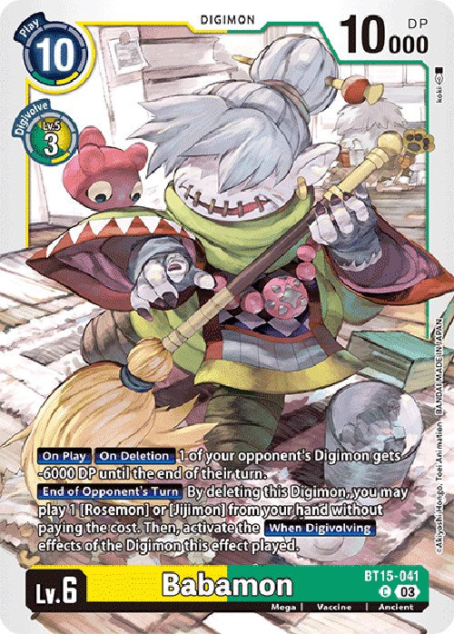 Babamon [BT15-041] [Exceed Apocalypse] | Devastation Store