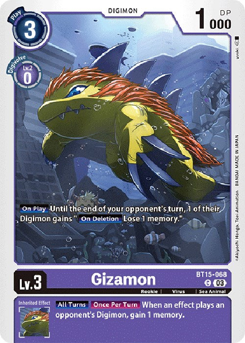 Gizamon [BT15-068] [Exceed Apocalypse] | Devastation Store