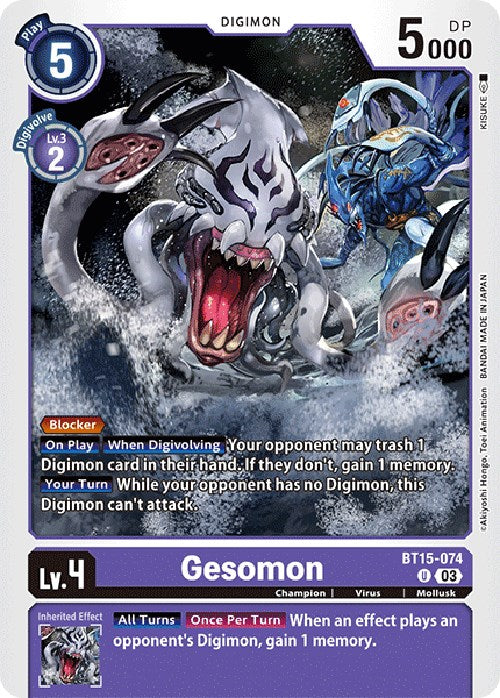 Gesomon [BT15-074] [Exceed Apocalypse] | Devastation Store