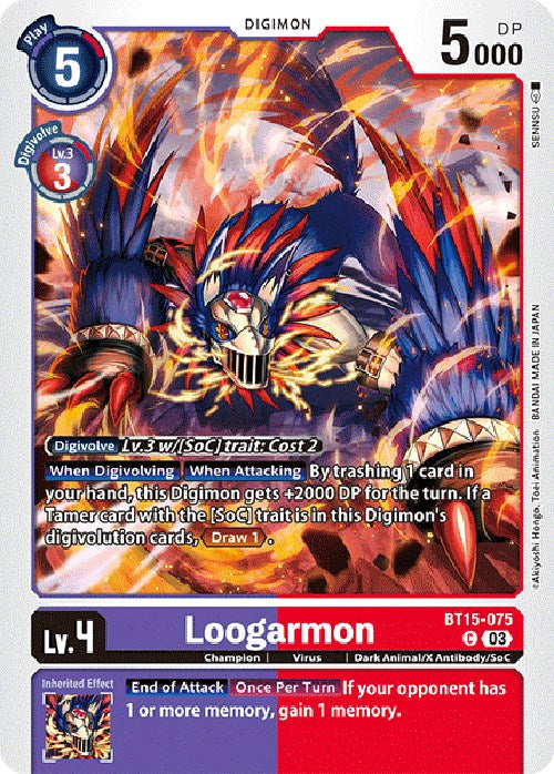 Loogarmon [BT15-075] [Exceed Apocalypse] | Devastation Store