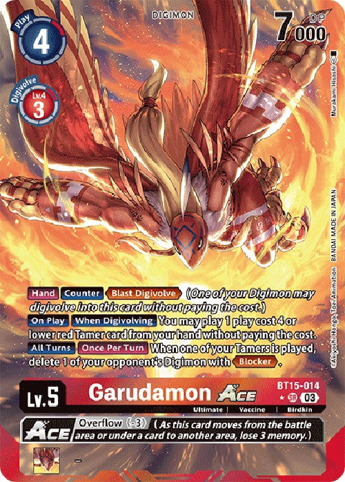 Garudamon Ace [BT15-014] (Alternate Art) [Exceed Apocalypse] | Devastation Store