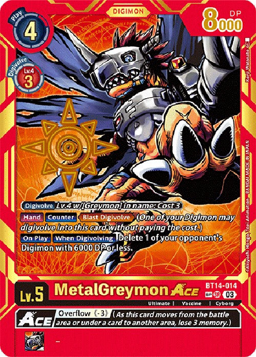 MetalGreymon Ace [BT14-014] [Exceed Apocalypse] | Devastation Store