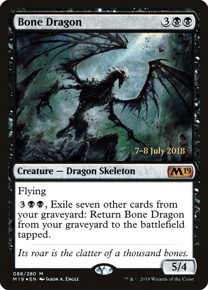 Bone Dragon  [Core Set 2019 Prerelease Promos] - Devastation Store | Devastation Store