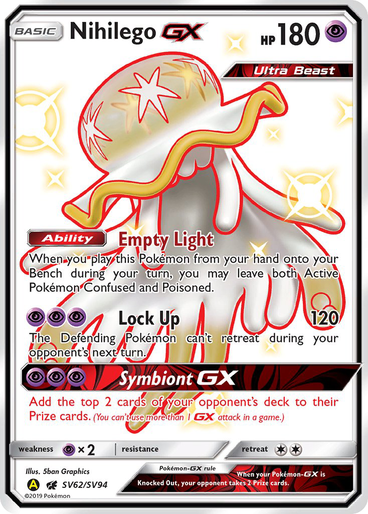 Nihilego GX (SV62/SV94) [Sun & Moon: Hidden Fates - Shiny Vault] | Devastation Store