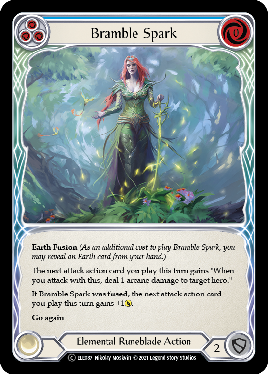Bramble Spark (Blue) [U-ELE087] Unlimited Rainbow Foil | Devastation Store