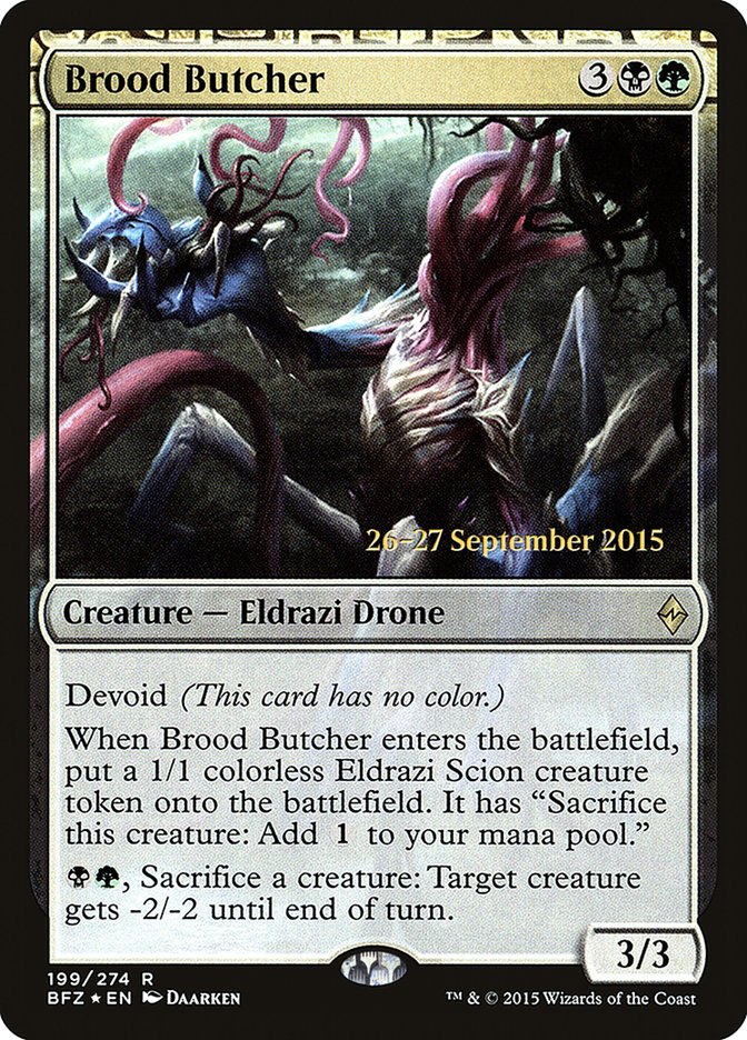 Brood Butcher  [Battle for Zendikar Prerelease Promos] - Devastation Store | Devastation Store