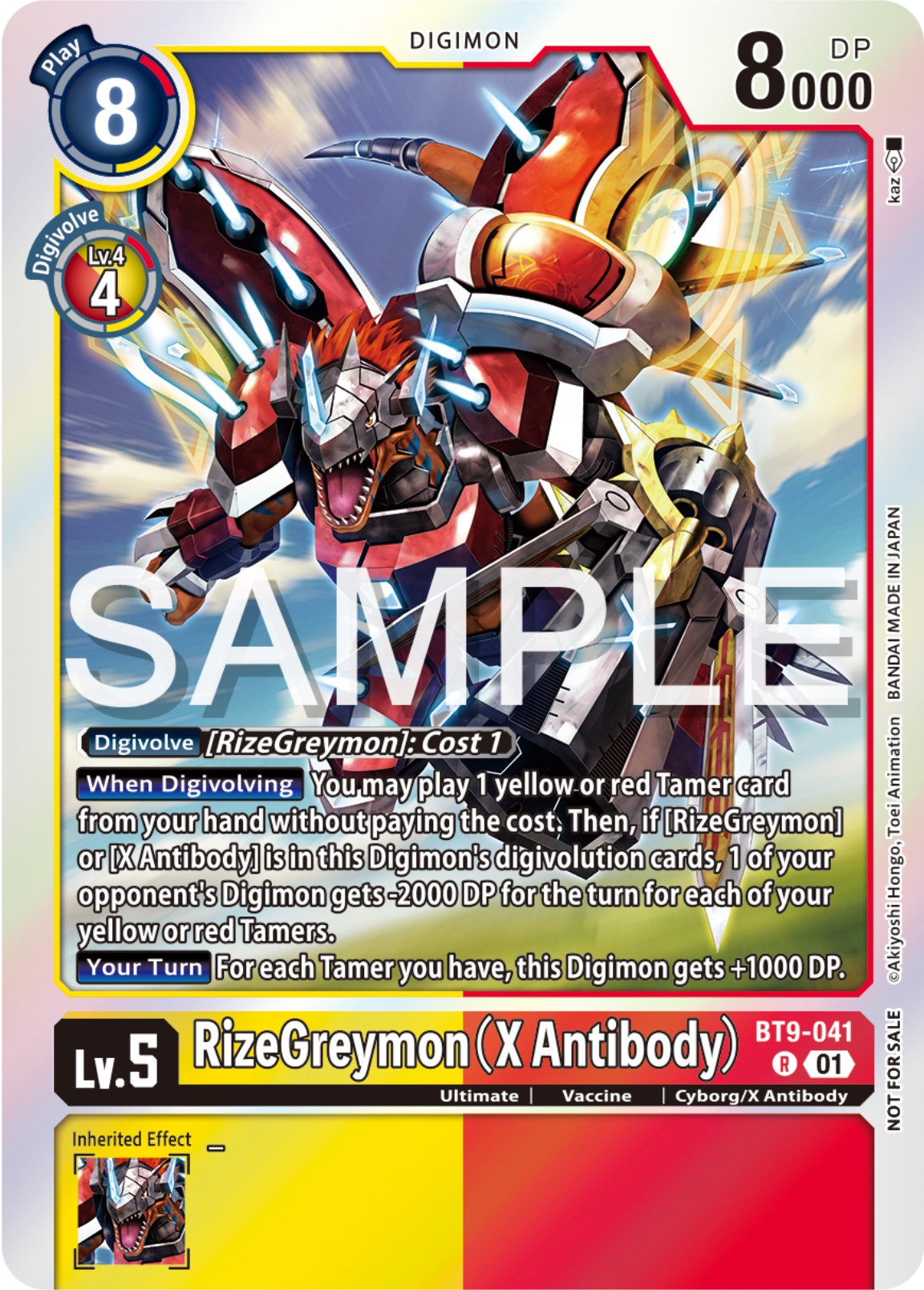 RizeGreymon [BT9-041] (X Antibody) (Event Pack 6) [X Record Promos] | Devastation Store