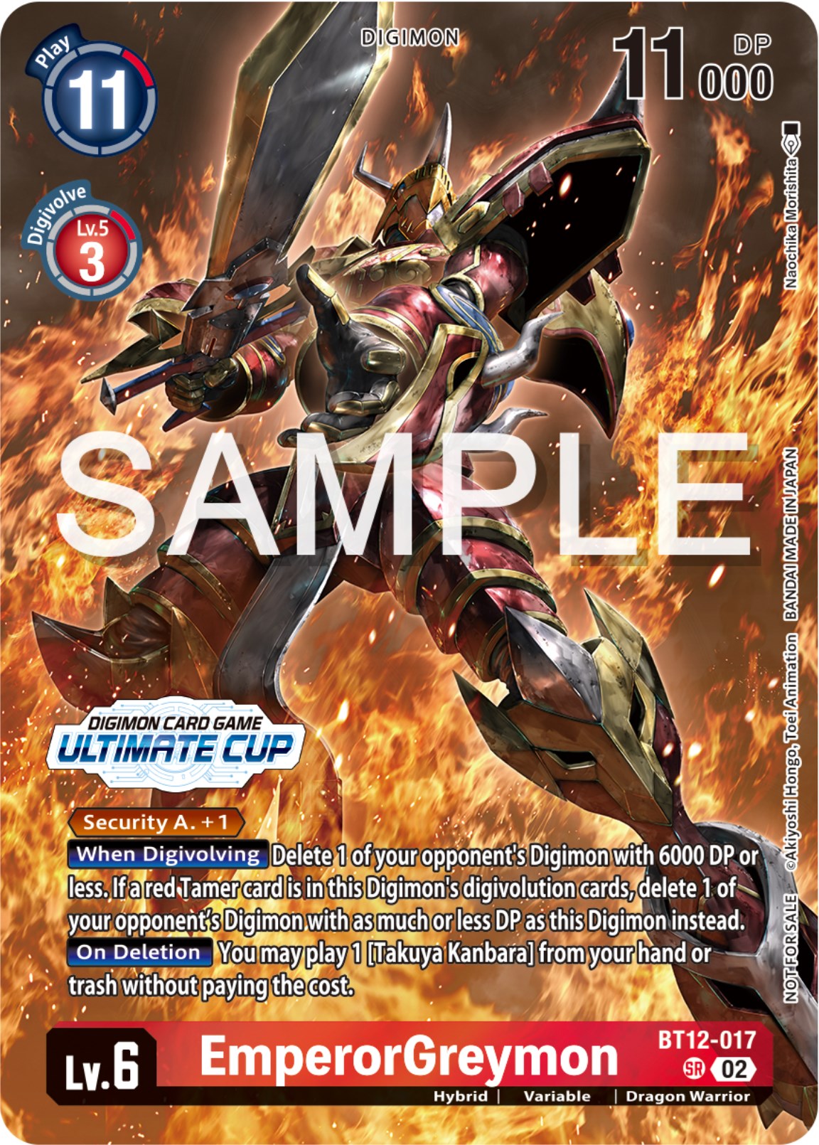 EmperorGreymon [BT12-017] (Ultimate Cup 2024) [Across Time Promos] | Devastation Store