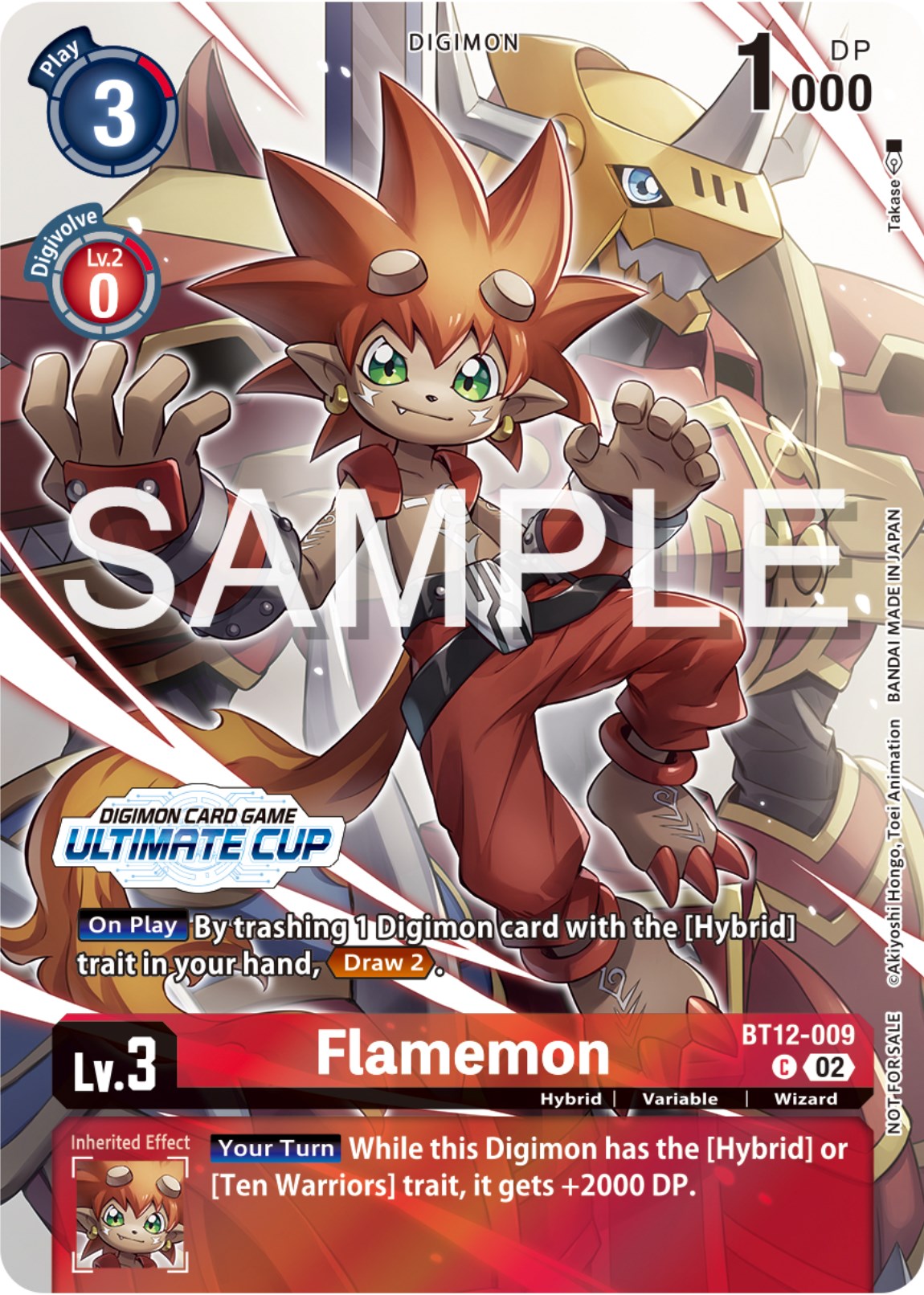 Flamemon [BT12-009] (Ultimate Cup 2024) [Across Time Promos] | Devastation Store