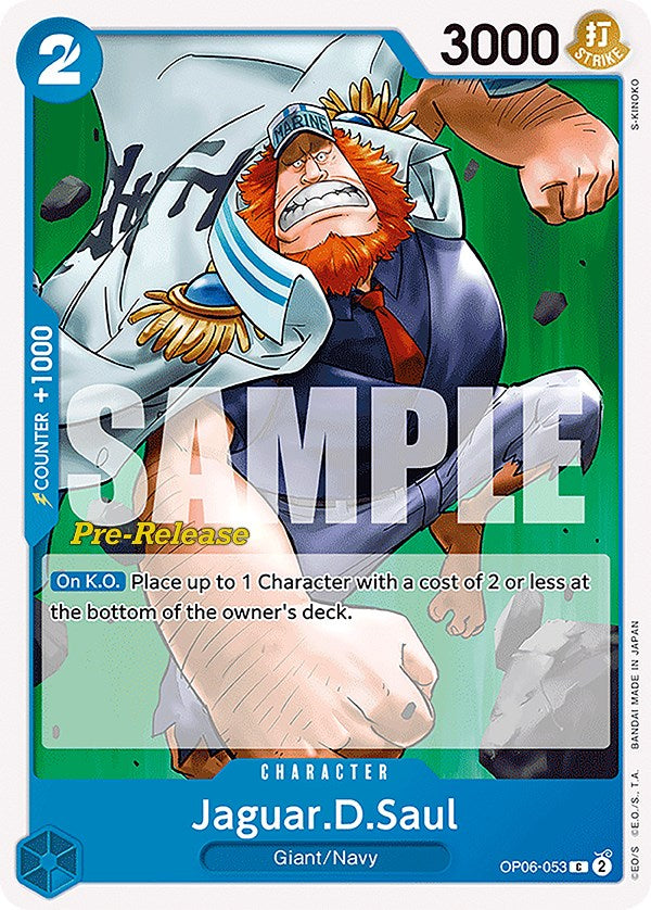 Jaguar.D.Saul [Wings of the Captain Pre-Release Cards] | Devastation Store