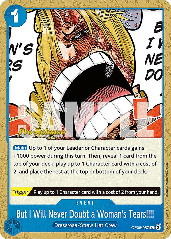 But I Will Never Doubt a Woman's Tears!!!! [Wings of the Captain Pre-Release Cards] | Devastation Store