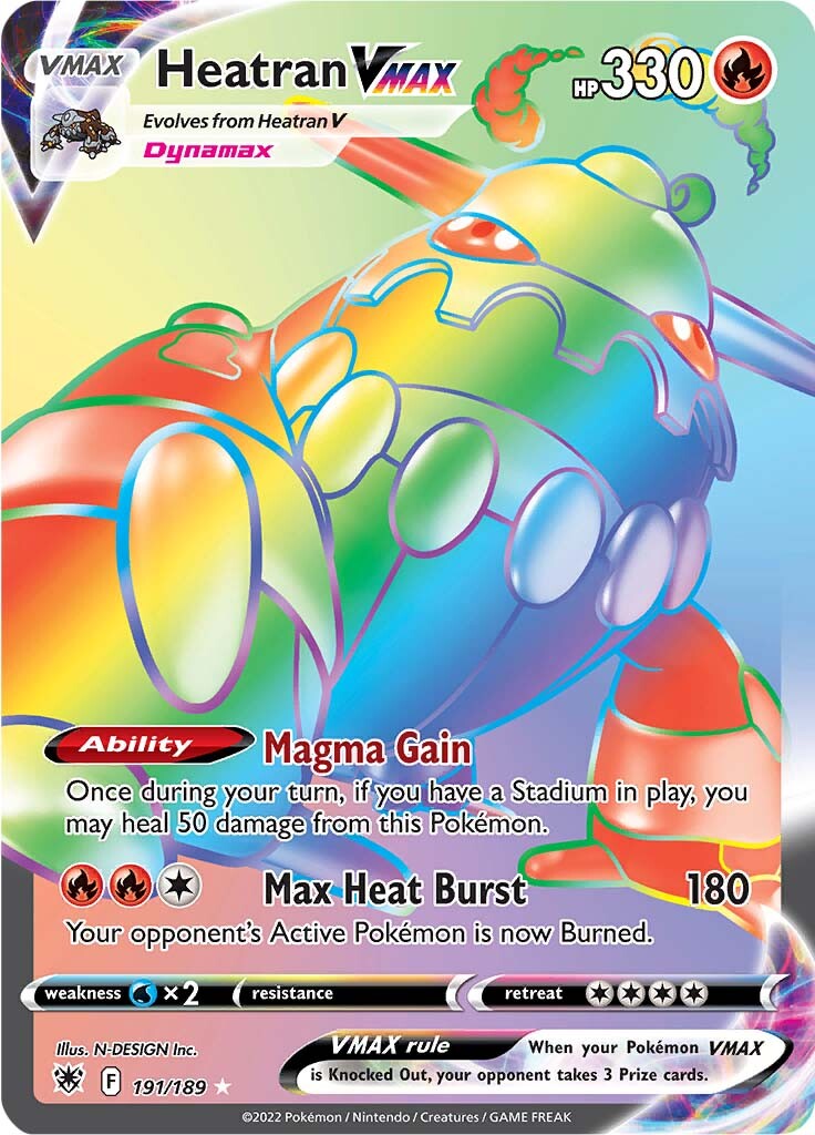 Heatran VMAX (191/189) [Sword & Shield: Astral Radiance] | Devastation Store