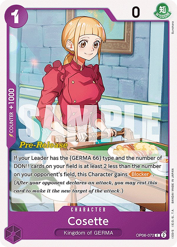Cosette [Wings of the Captain Pre-Release Cards] | Devastation Store