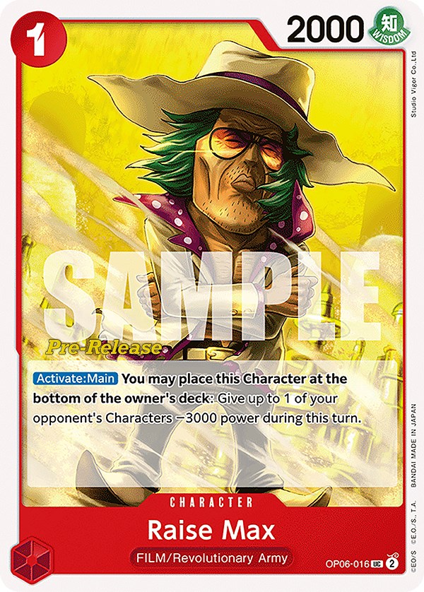Raise Max [Wings of the Captain Pre-Release Cards] | Devastation Store