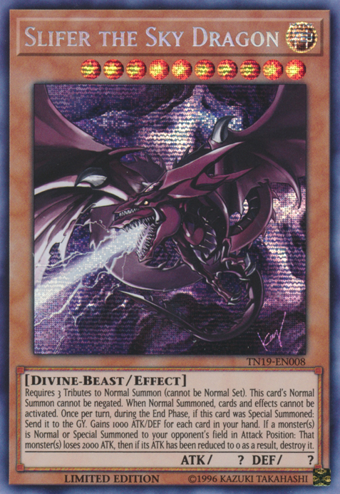 Slifer the Sky Dragon [TN19-EN008] Prismatic Secret Rare | Devastation Store