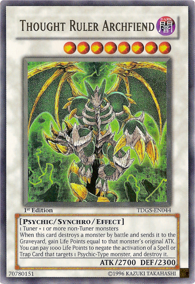 Thought Ruler Archfiend [TDGS-EN044] Ultra Rare | Devastation Store