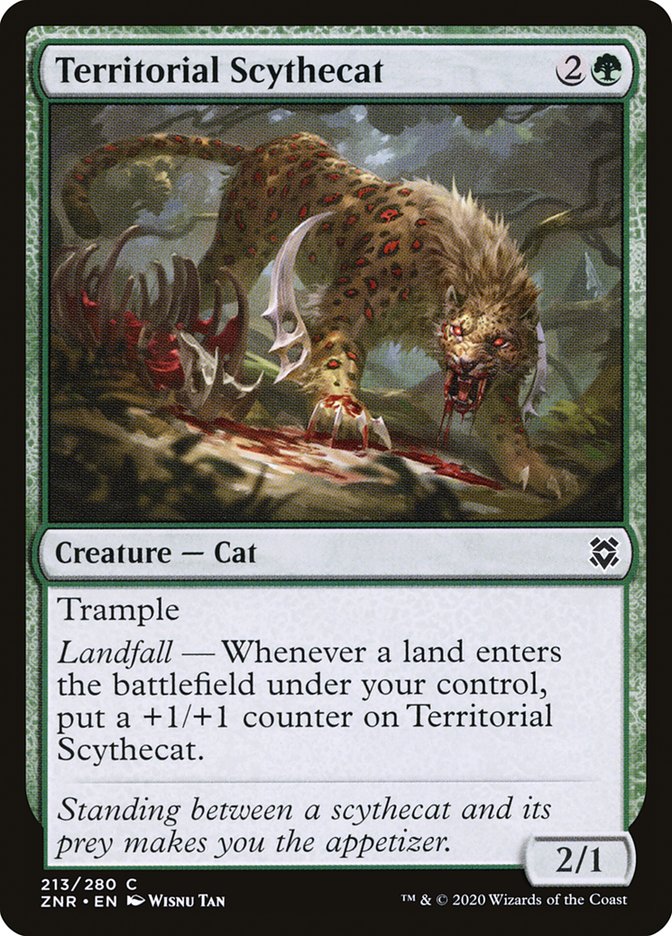 Territorial Scythecat [Zendikar Rising] | Devastation Store
