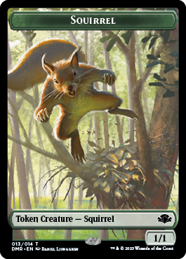 Insect // Squirrel Double-Sided Token [Dominaria Remastered Tokens] | Devastation Store